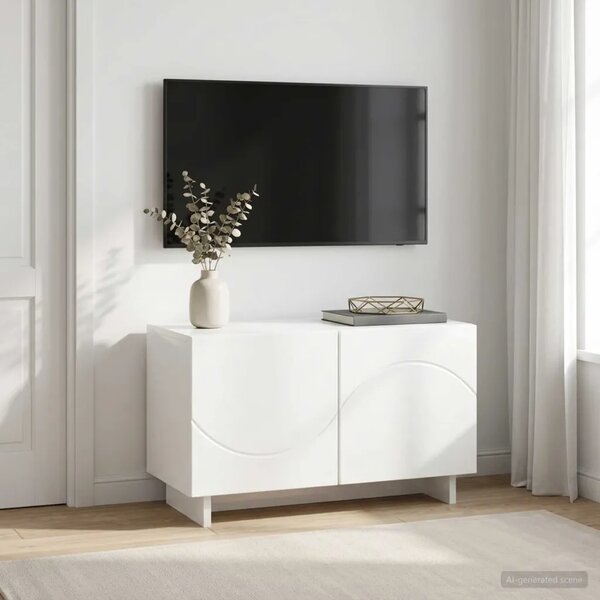TV stalak 60 x 34.5 x 40 cm Bijela visokog sjaja - Bijela visokog sjaja 60 x 34.5 x 40 cm