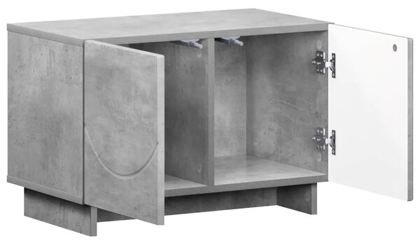 TV stalak 60 x 34.5 x 40 cm Betonska siva Konstruirano drvo - Betonska siva 60 x 34.5 x 40 cm