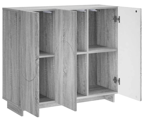Komoda Siva Sonoma 85 5 x 31 x 75 cm Konstruirano drvo - Siva Sonoma