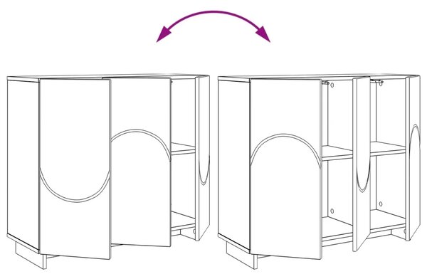 Komoda Staro drvo 85 5 x 31 x 75 cm Konstruirano drvo - Staro drvo