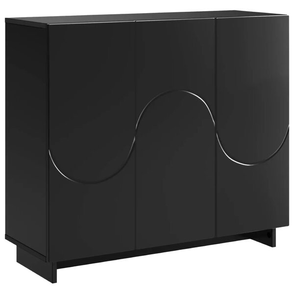 Komoda Crna 85 5 x 31 x 75 cm Konstruirano drvo - Crna