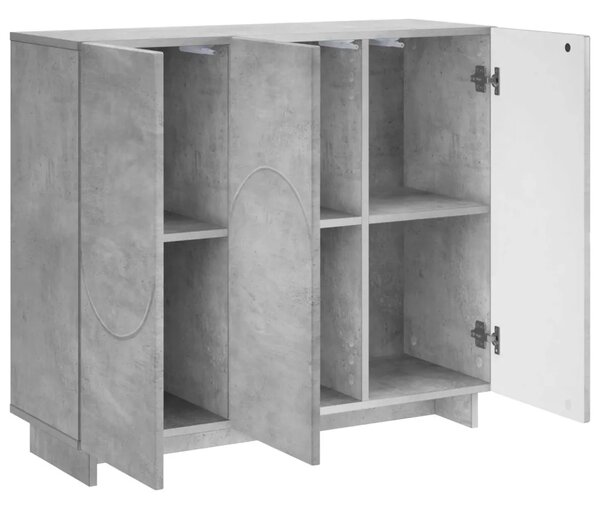 Komoda Betonska siva 85 5 x 31 x 75 cm Konstruirano drvo - Betonska siva