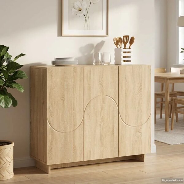 Komoda Hrast sonoma 85 5 x 31 x 75 cm Konstruirano drvo - Hrast sonoma