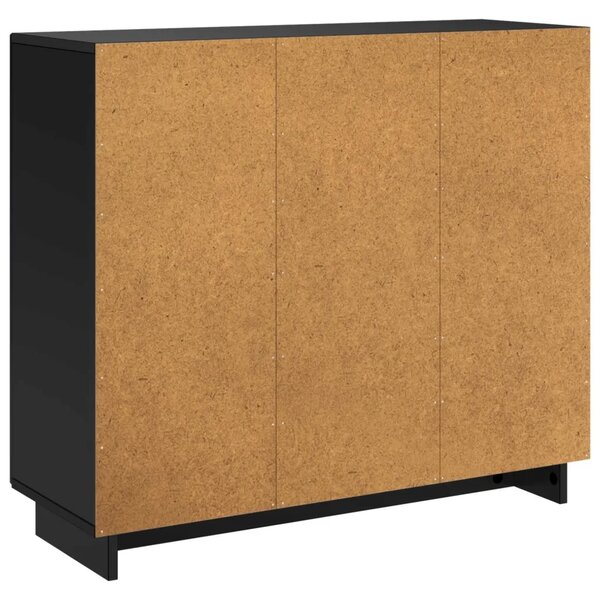 Komoda Crna 85 5 x 31 x 75 cm Konstruirano drvo - Crna