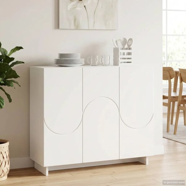 Komoda Bijela 85 5 x 31 x 75 cm Konstruirano drvo - Bijela