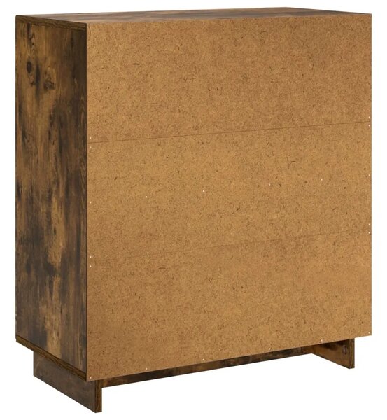 Komoda Dimljeni hrast 67 x 34 5 x 75 cm Konstruirano drvo - Dimljeni hrast