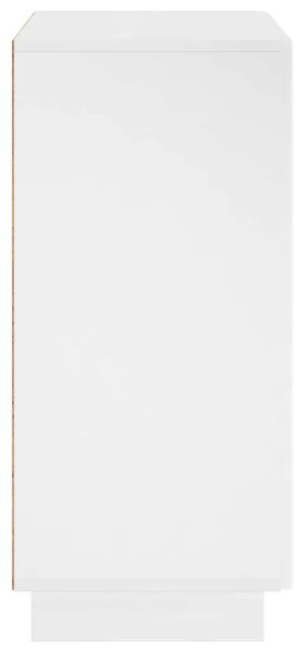 Komoda Bijela visokog sjaja 67 x 34 5 x 75 cm Konstruirano drvo - Bijela visokog sjaja
