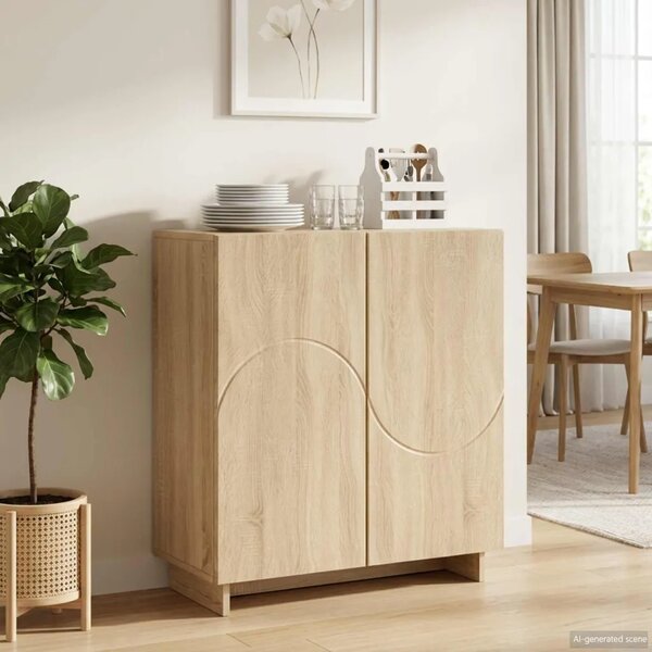 Komoda Hrast sonoma 67 x 34 5 x 75 cm Konstruirano drvo - Hrast sonoma
