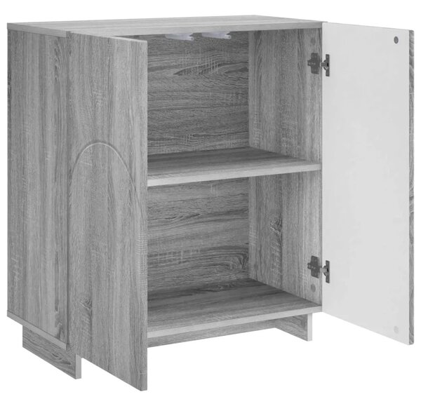 Komoda Siva Sonoma 67 x 34 5 x 75 cm Konstruirano drvo - Siva Sonoma