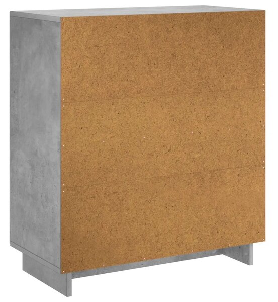 Komoda Betonska siva 67 x 34 5 x 75 cm Konstruirano drvo - Betonska siva