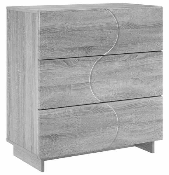 Komoda Siva Sonoma 70 x 38 x 75 cm Konstruirano drvo - Siva Sonoma