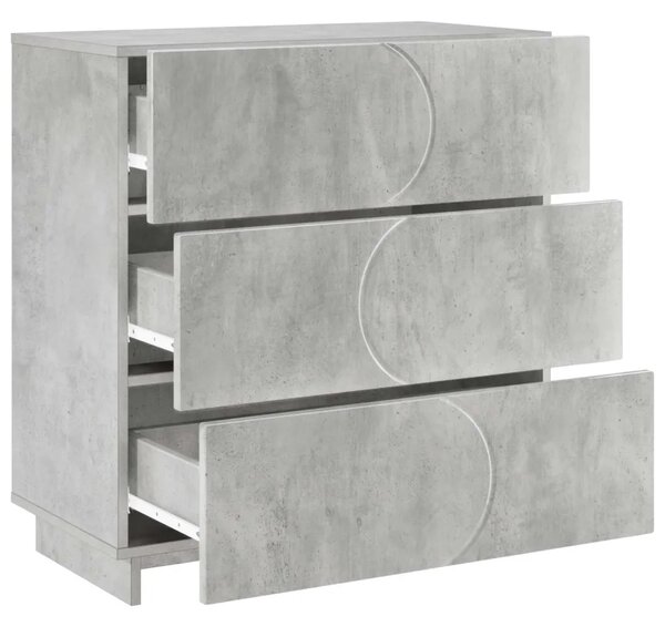 Komoda Betonska siva 70 x 38 x 75 cm Konstruirano drvo - Betonska siva