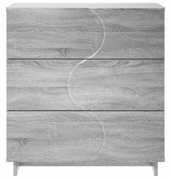 Komoda Siva Sonoma 70 x 38 x 75 cm Konstruirano drvo - Siva Sonoma