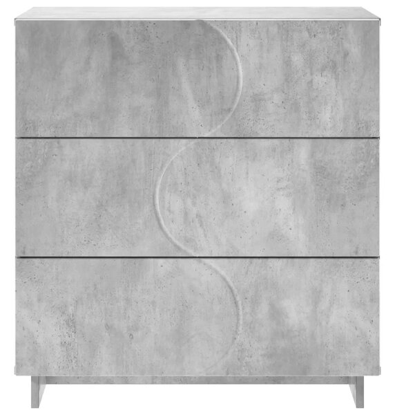 Komoda Betonska siva 70 x 38 x 75 cm Konstruirano drvo - Betonska siva