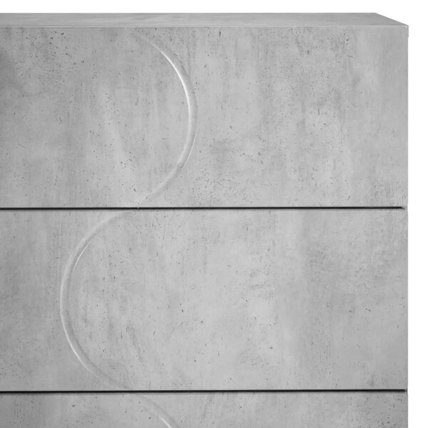 Komoda Betonska siva 70 x 38 x 75 cm Konstruirano drvo - Betonska siva