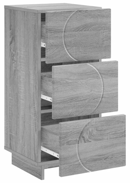 Komoda Siva Sonoma 33.5 x 34.5 x 75 cm Konstruirano drvo - Siva Sonoma