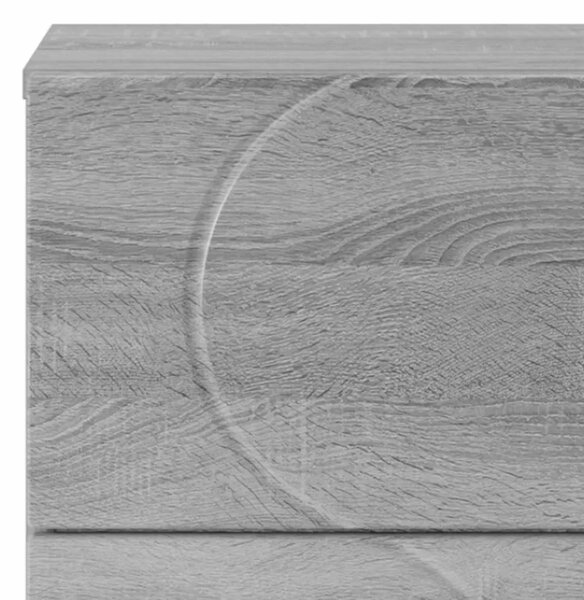Komoda Siva Sonoma 33.5 x 34.5 x 75 cm Konstruirano drvo - Siva Sonoma