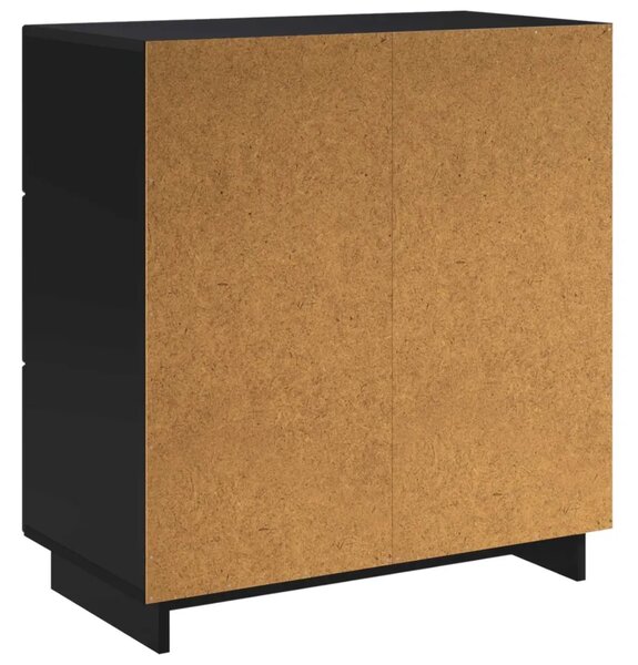 Komoda Crna 70 x 38 x 75 cm Konstruirano drvo - Crna