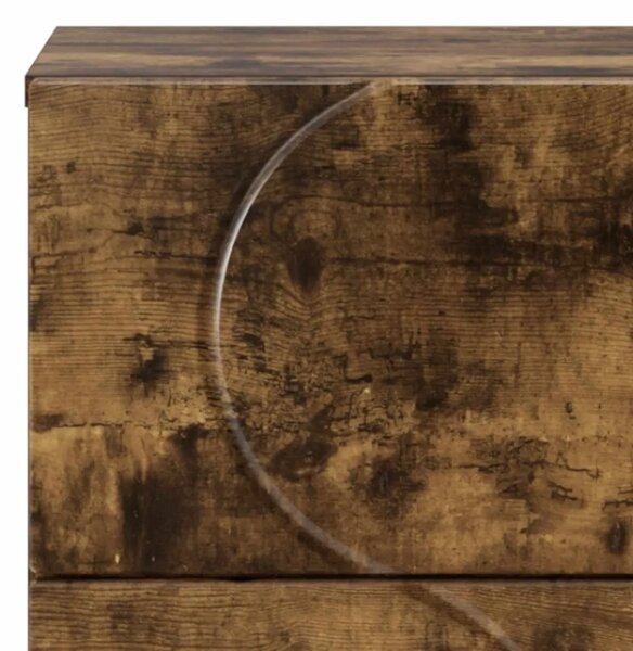 Komoda Dimljeni hrast 33.5 x 34.5 x 75 cm Konstruirano drvo - Dimljeni hrast