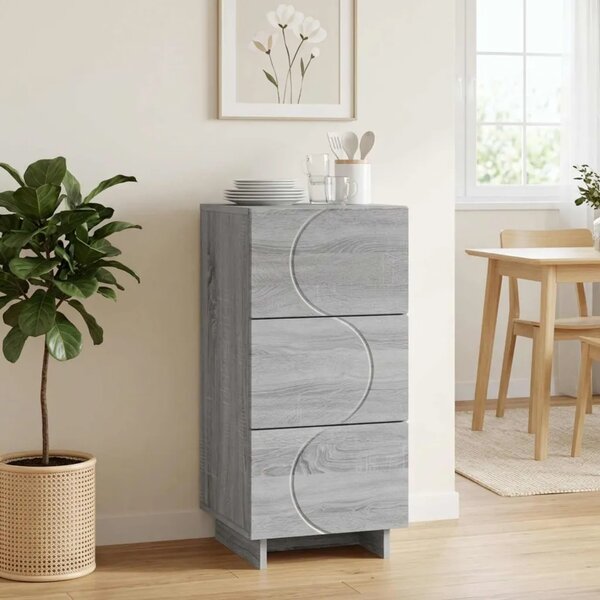 Komoda Siva Sonoma 33.5 x 34.5 x 75 cm Konstruirano drvo - Siva Sonoma