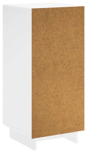 Komoda Bijela visokog sjaja 33.5 x 34.5 x 75 cm - Bijela visokog sjaja