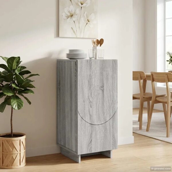 Komoda Siva Sonoma 33 5 x 34 5 x 75 cm Konstruirano drvo - Siva Sonoma