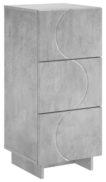 Komoda Betonska siva 33.5 x 34.5 x 75 cm Konstruirano drvo - Betonska siva