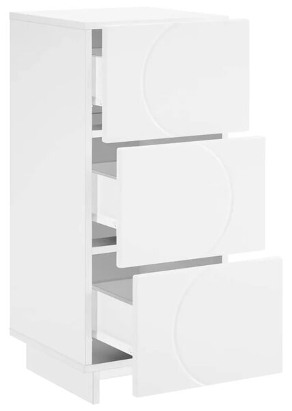 Komoda Bijela 33.5 x 34.5 x 75 cm Konstruirano drvo - Bijela