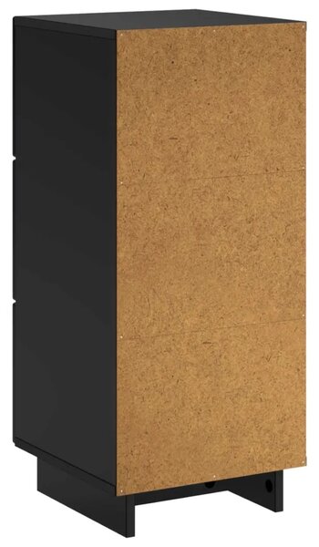 Komoda Crna 33.5 x 34.5 x 75 cm Konstruirano drvo - Crna