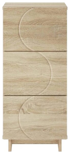 Komoda Hrast sonoma 33.5 x 34.5 x 75 cm Konstruirano drvo - Hrast sonoma
