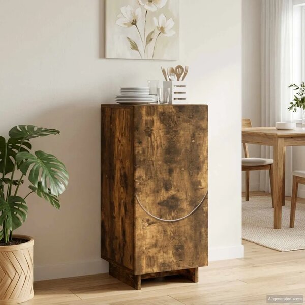 Komoda Dimljeni hrast 33 5 x 34 5 x 75 cm Konstruirano drvo - Dimljeni hrast