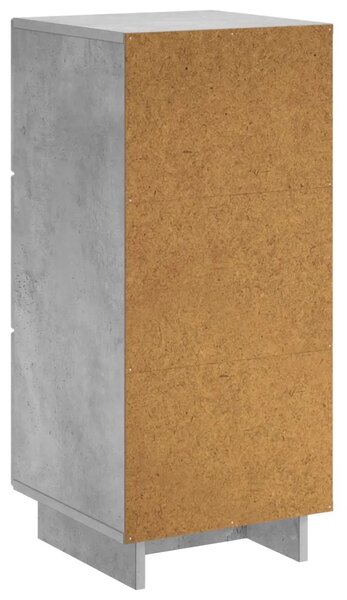Komoda Betonska siva 33.5 x 34.5 x 75 cm Konstruirano drvo - Betonska siva