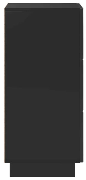 Komoda Crna 33.5 x 34.5 x 75 cm Konstruirano drvo - Crna