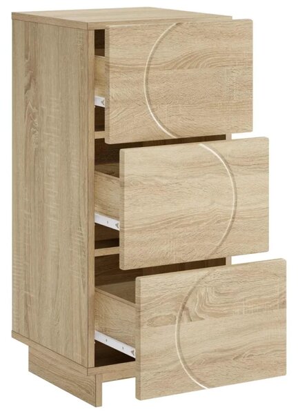 Komoda Hrast sonoma 33.5 x 34.5 x 75 cm Konstruirano drvo - Hrast sonoma