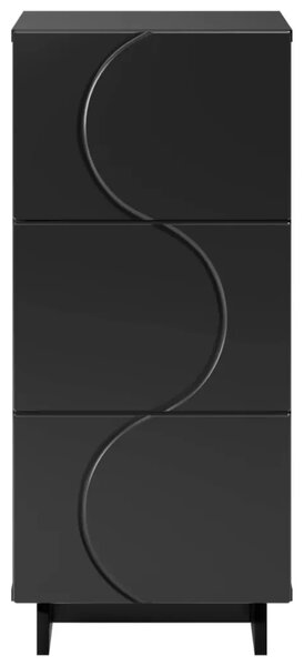 Komoda Crna 33.5 x 34.5 x 75 cm Konstruirano drvo - Crna