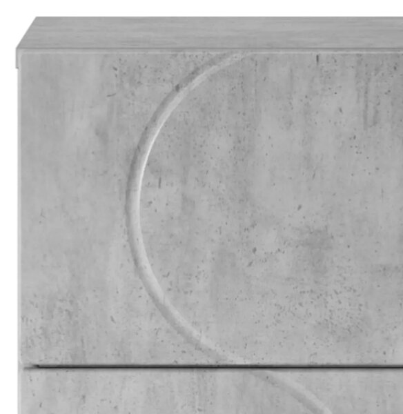 Komoda Betonska siva 33.5 x 34.5 x 75 cm Konstruirano drvo - Betonska siva