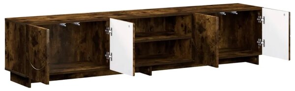 TV stalak 180 x 34 5 x 40 cm Dimljeni hrast Konstruirano drvo - Dimljeni hrast 179.5 x 34.5 x 40 cm