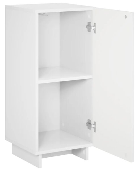 Komoda Bijela visokog sjaja 33 5 x 34 5 x 75 cm - Bijela visokog sjaja