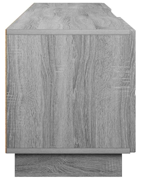 TV stalak 180 x 34 5 x 40 cm Siva Sonoma Konstruirano drvo - Siva Sonoma 179.5 x 34.5 x 40 cm