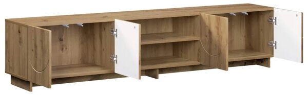 TV stalak 180 x 34 5 x 40 cm Hrast artisan Konstruirano drvo - Hrast artisan 179.5 x 34.5 x 40 cm