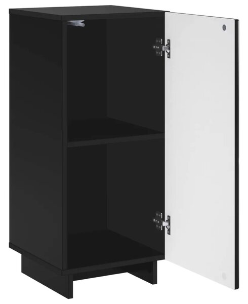 Komoda Crna 33 5 x 34 5 x 75 cm Konstruirano drvo - Crna
