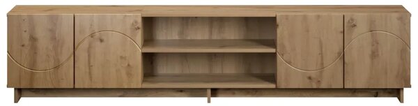 TV stalak 180 x 34 5 x 40 cm Hrast artisan Konstruirano drvo - Hrast artisan 179.5 x 34.5 x 40 cm