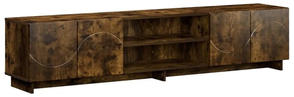 TV stalak 180 x 34 5 x 40 cm Dimljeni hrast Konstruirano drvo - Dimljeni hrast 179.5 x 34.5 x 40 cm