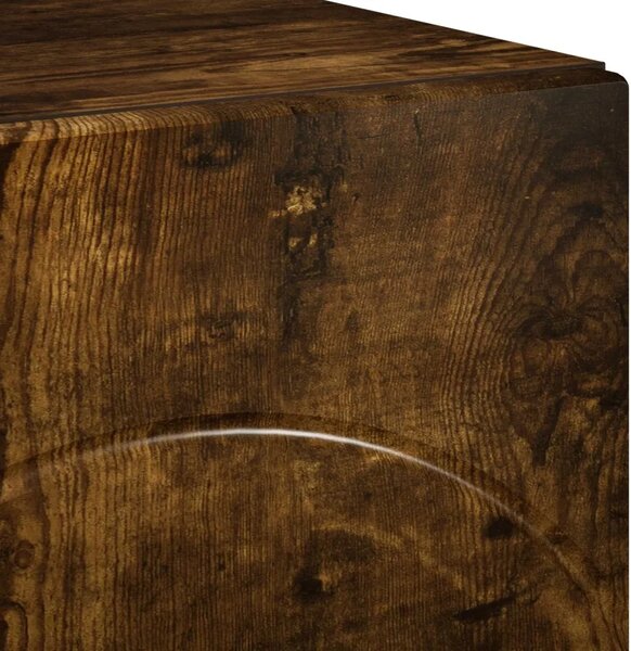 TV stalak 90 x 34.5 x 40 cm Dimljeni hrast Konstruirano drvo - Dimljeni hrast 90 x 34.5 x 40 cm