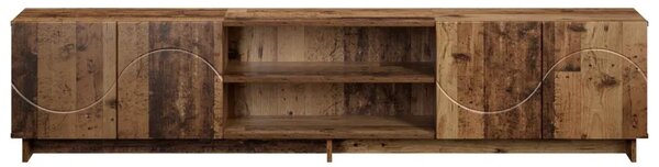 TV stalak 180 x 34 5 x 40 cm Staro drvo Konstruirano drvo - Staro drvo 179.5 x 34.5 x 40 cm