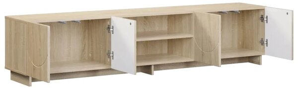 TV stalak 180 x 34 5 x 40 cm Hrast sonoma Konstruirano drvo - Hrast sonoma 179.5 x 34.5 x 40 cm