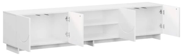 TV stalak 180 x 34 5 x 40 cm Bijela Konstruirano drvo - Bijela 179.5 x 34.5 x 40 cm