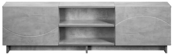 TV stalak 140 x 34 5 x 40 cm Betonska siva Konstruirano drvo - Betonska siva 140 x 34 5 x 40 cm