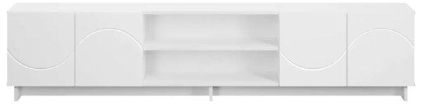TV stalak 180 x 34 5 x 40 cm Bijela Konstruirano drvo - Bijela 179.5 x 34.5 x 40 cm