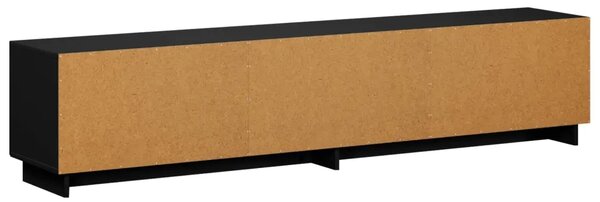 TV stalak 180 x 34 5 x 40 cm Crna Konstruirano drvo - Crna 179.5 x 34.5 x 40 cm